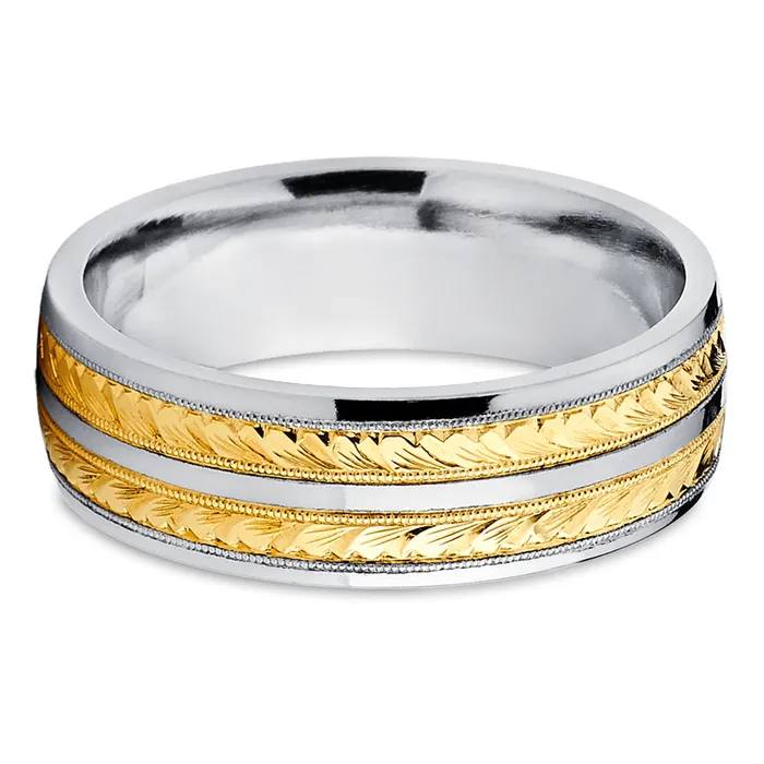 Yellow Gold Wedding Ring 14k Yellow Gold Ring Titanium Wedding Ring Anniversary Ring Clean Casting Jewelry Rings